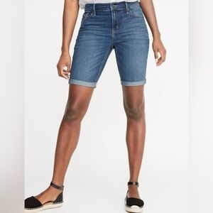 Old Navy Slim Bermuda Jean Shorts